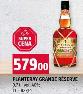PLANTERAY GRANDE RÉSERVE 0,7l vol. 40%