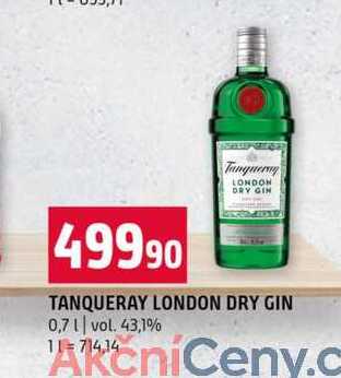 TANQUERAY LONDON DRY GIN 0,7l vol. 43,1%