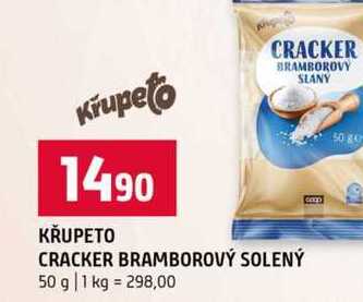 KŘUPETO CRACKER BRAMBOROVÝ SOLENÝ 50 g