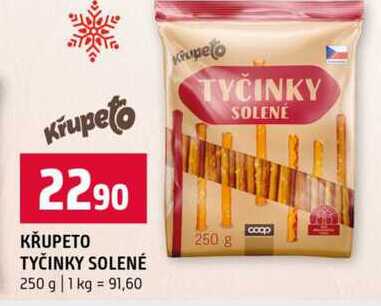 KŘUPETO TYČINKY SOLENÉ 250 g