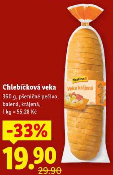 Chlebíčková veka, 360 g
