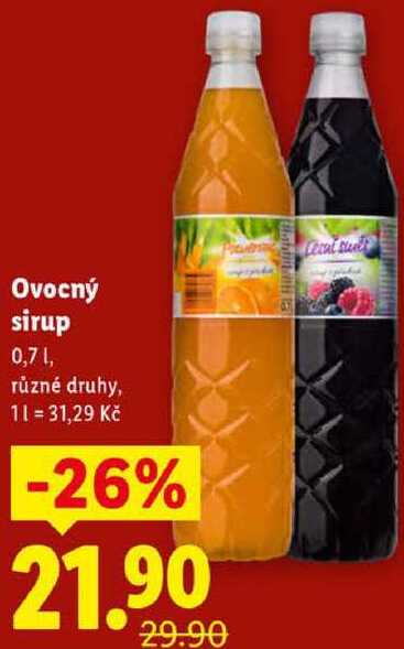 Ovocný sirup, 0,7 l