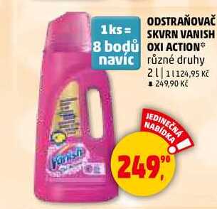 ODSTRAŇOVAČ SKVRN VANISH OXI ACTION, 2 l