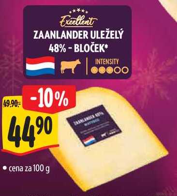 ZAANLANDER ULEŽELÝ 48% - BLOČEK, cena za 100 g 