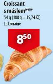 Croissant s máslem, 54 g 