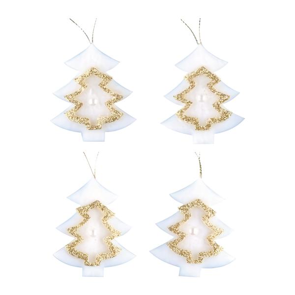 Anděl Přerov Stromky na zavěšení zlatý dekor 5 cm