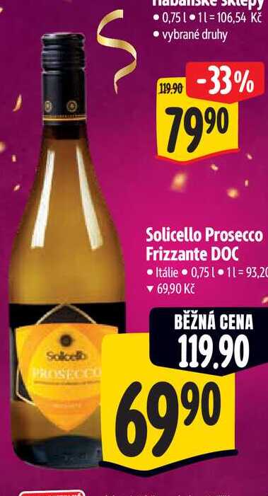   Solicello Prosecco Frizzante DOC 0,75 l