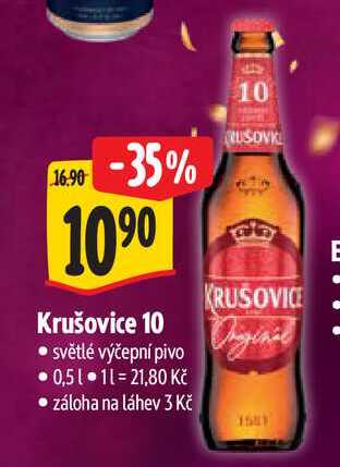 Krušovice 10 0,5 l v akci