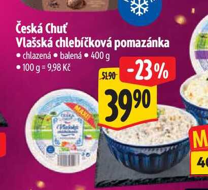 Česká Chuť Vlašská chlebíčková pomazánka  400 g