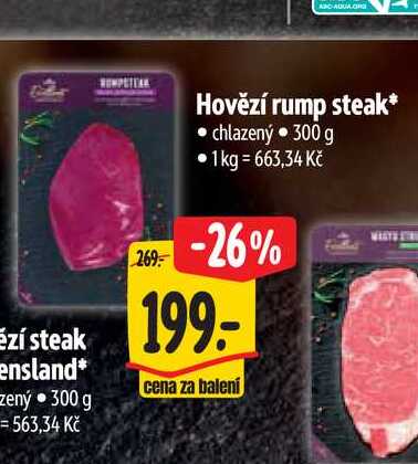  Hovězí rump steak 300 g