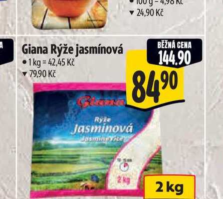 Giana Rýže jasmínová 2kg