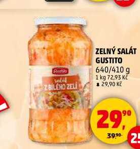 ZELNÝ SALÁT GUSTITO, 640 g