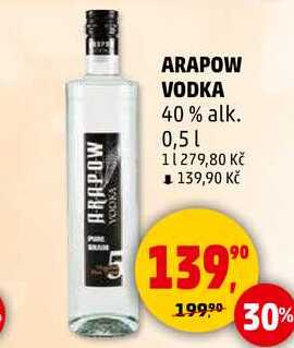 ARAPOW VODKA, 0,5 l v akci