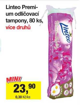 Linteo Premium odličovací tampony, 80 ks