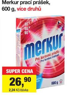 Merkur prací prášek, 600 g