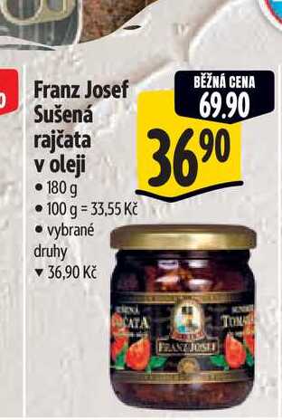 Franz Josef Sušená rajčata v oleji  180 g 