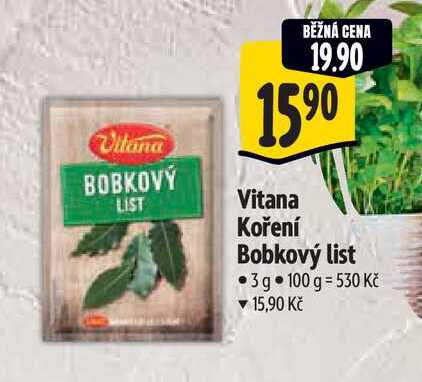   Vitana Koření Bobkový list 3g 