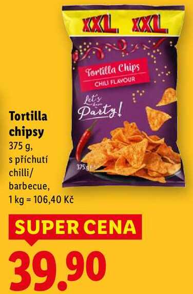 Tortilla chipsy, 375 g