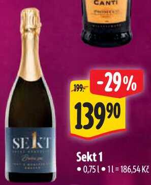 Sekt 1, 0,75 l