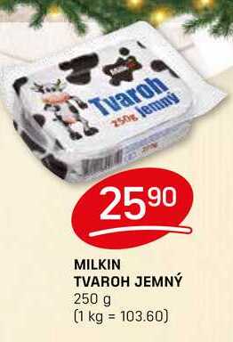 MILKIN TVAROH JEMNÝ 250 g 