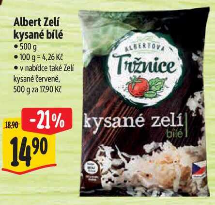 Albert Zelí kysané bílé, 500 g 