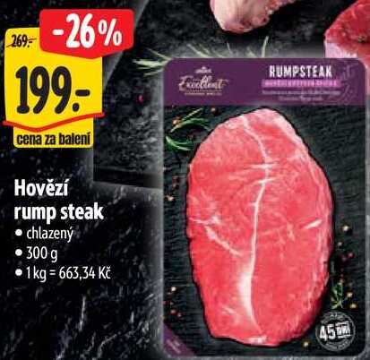 Hovězí rump steak, 300 g