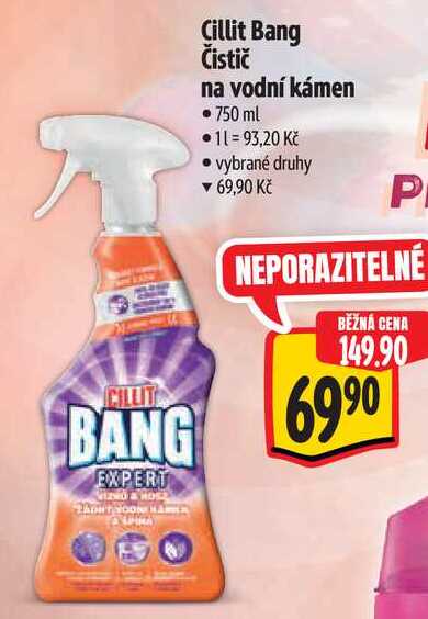 Cillit Bang Čistič na vodní kámen, 750 ml