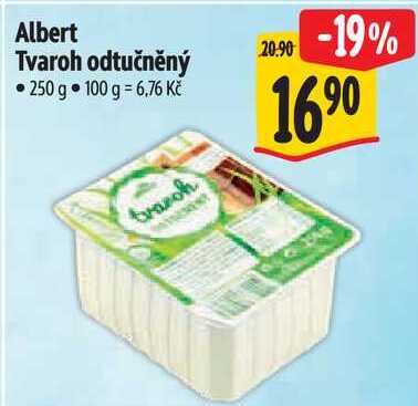 Albert Tvaroh odtučněný, 250 g 