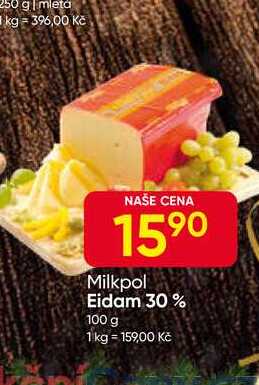 Milkpol Eidam 30% 100 g 