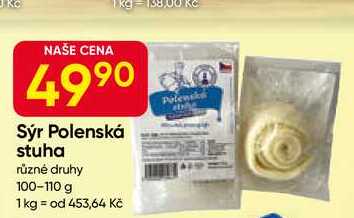 Sýr Polenská stuha různé druhy 100-110 g