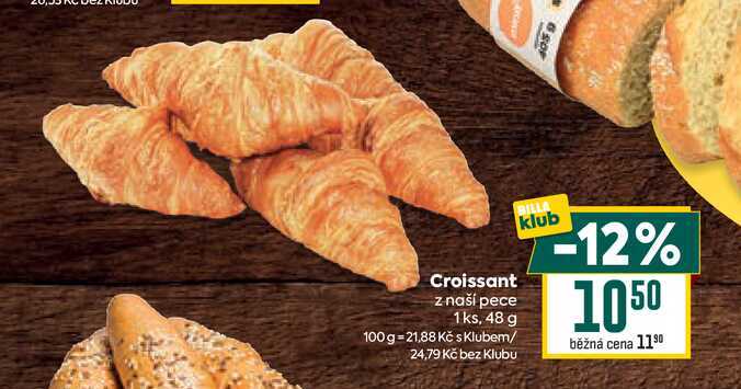 Croissant z naší pece 1ks, 48 g 