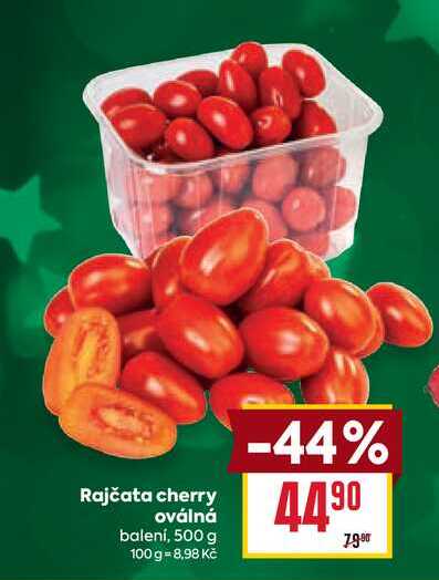 Rajčata cherry oválná balení, 500 g