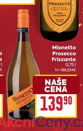 Mionetto Prosecco Frizzante 0,75l