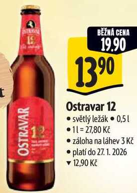 Ostravar 12, 0,5 l 