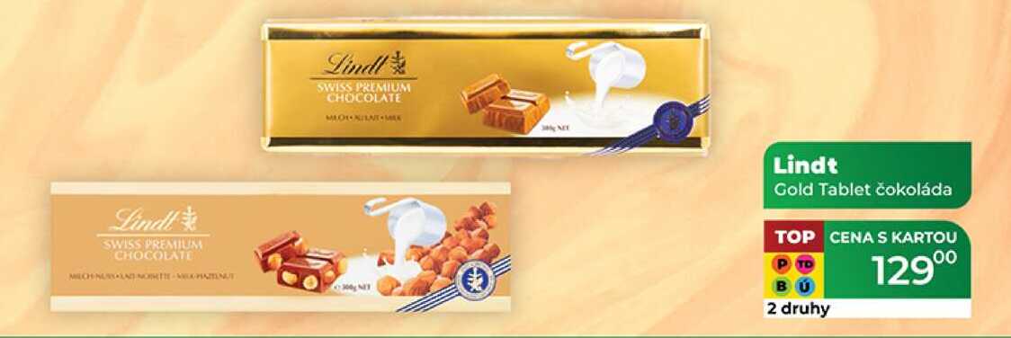 Lindt Gold Tablet čokoláda 