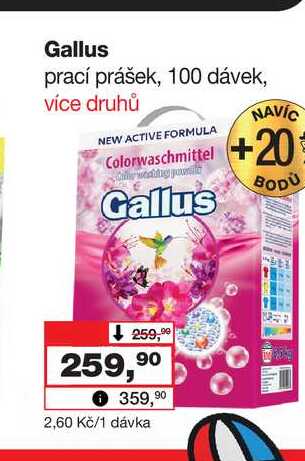 Gallus prací prášek, 100 dávek