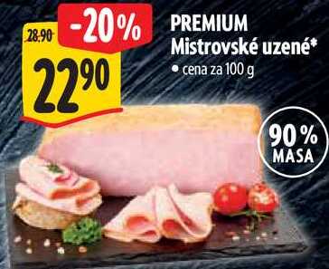 PREMIUM Mistrovské uzené, cena za 100 g