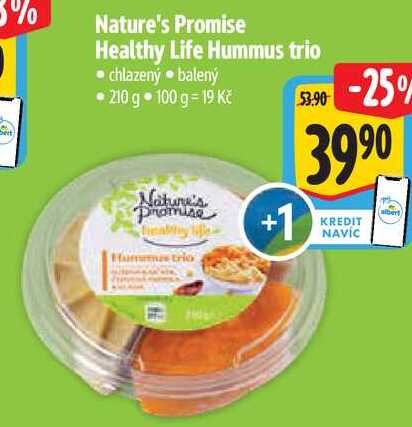 Nature's Promise Healthy Life Hummus trio, 210 g