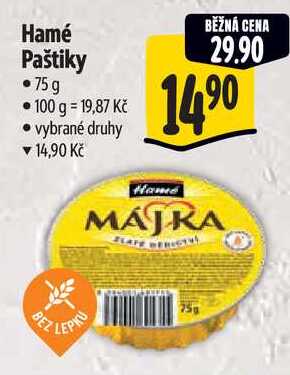 Hamé Paštiky, 75 g