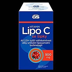 GS Vitamin Lipo C 500 mg se šípky 90 + 10 kapslí