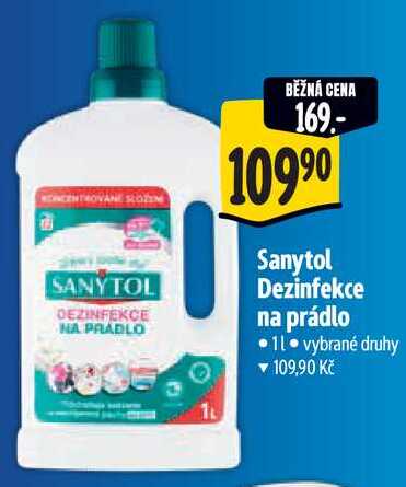 Sanytol Dezinfekce na prádlo, 1 l