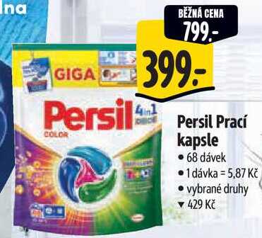 Persil Prací kapsle, 68 dávek 