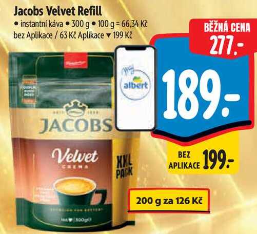 Jacobs Velvet Refill, 300 g