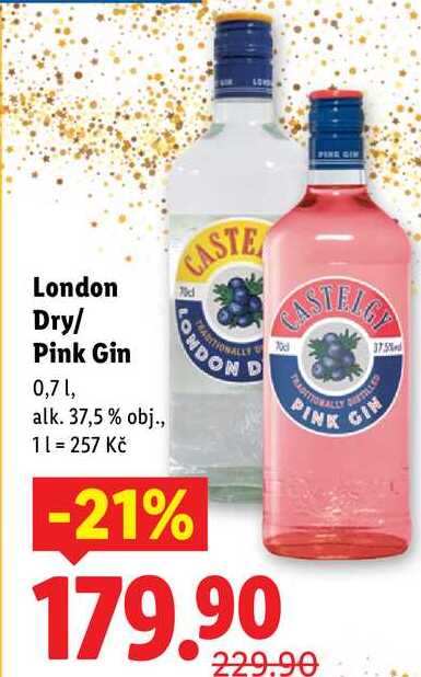 London Dry/Pink Gin, 0,7 l