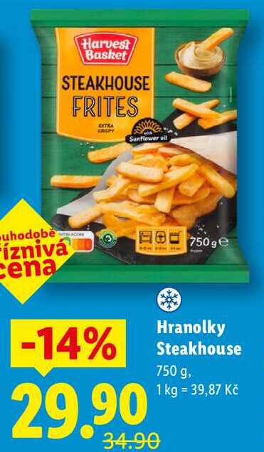 Hranolky Steakhouse, 750 g