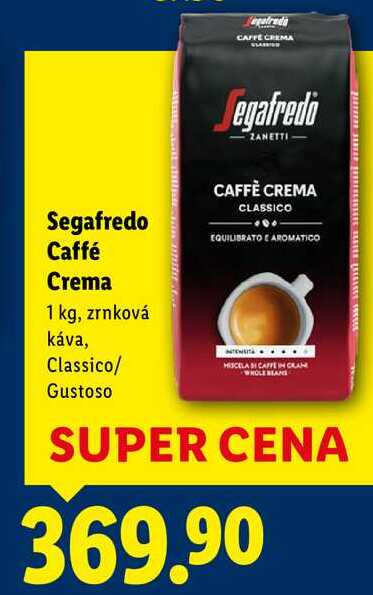 Segafredo Caffé Crema, 1 kg