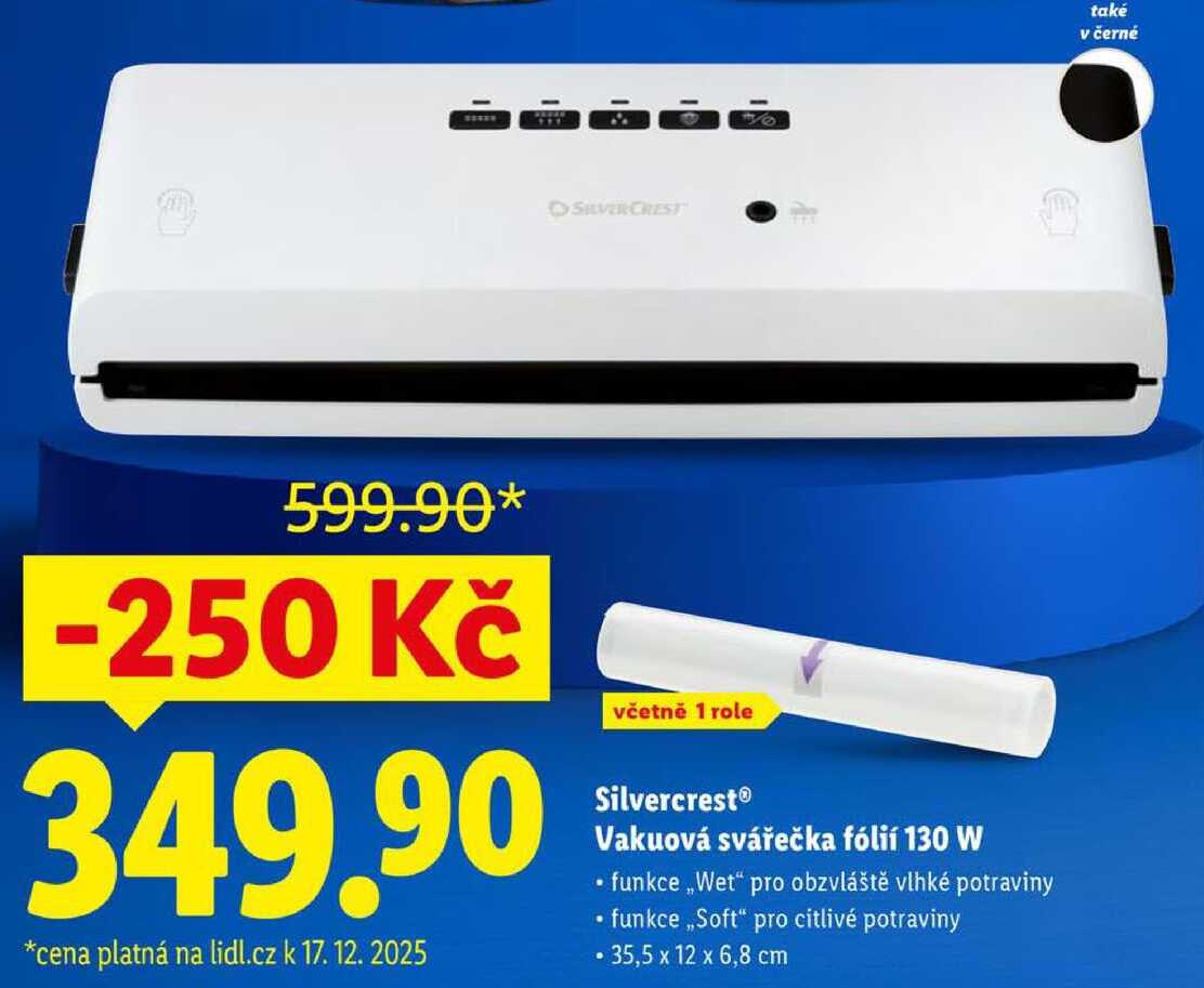 Silvercrest Vakuová svářečka fólií 130 W 