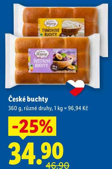 České buchty, 360 g