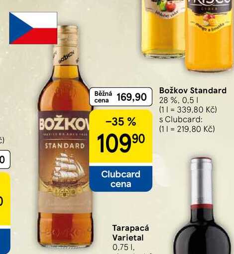 Božkov Standard 28 %, 0,5 l