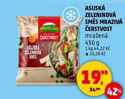 ASIJSKÁ ZELENINOVÁ SMĚS MRAZIVÁ ČERSTVOST, 450 g